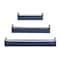 Set of 3 Blue Wood Contemporary Wall Shelves 32", 25", 17"